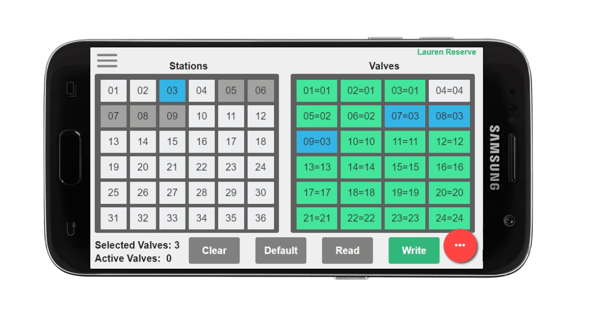 Samsung phone showing SignalCloud Mobile app interface